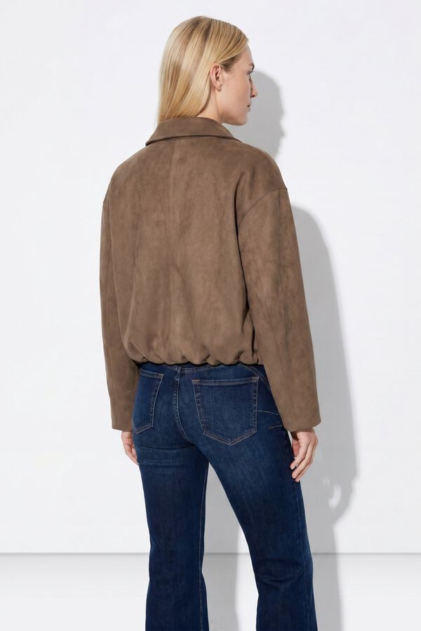 Tiffosi Faux suede jacket nude