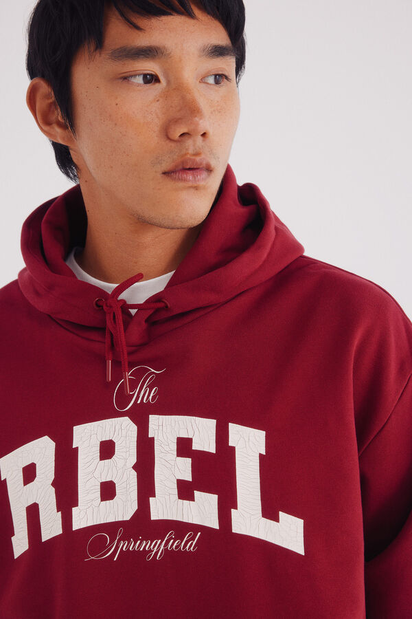 Springfield Rbel hood sweatshirt  red