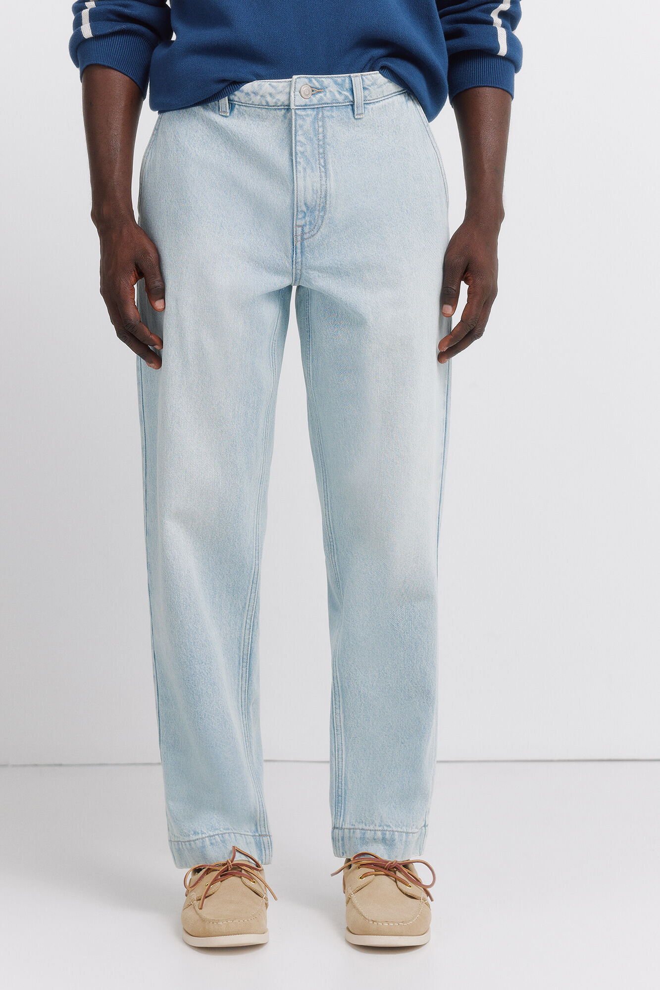 Springfield Light denim washed chinos