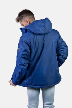 Springfield Windbreaker jacket, water resistant, with detachable hood and thermo-sealed seams. blau