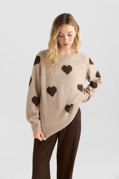 Springfield Heart print jumper
