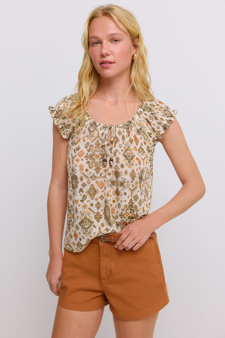 Top crochet flecos