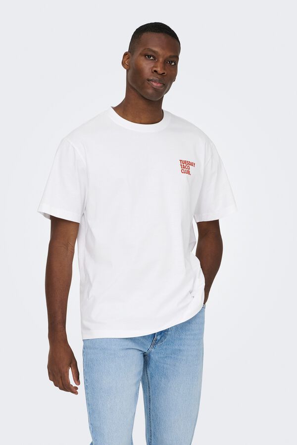 Only & Sons Short sleeve T-shirt Wei&szlig;