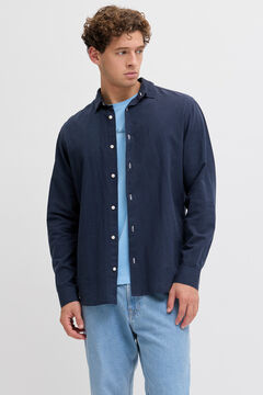 JJ REBEL Camisa regular fit em linho