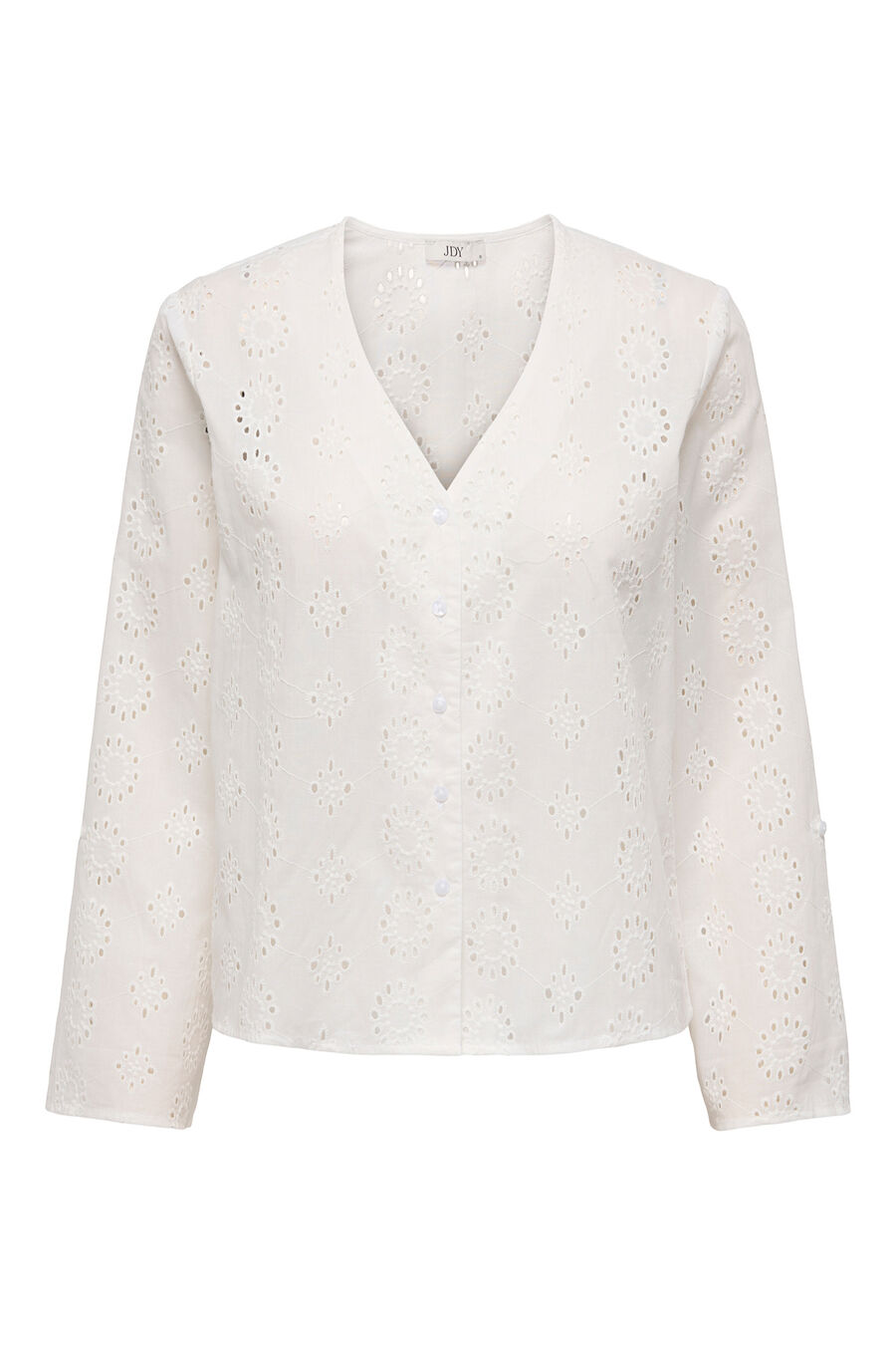 Camisa manga larga troquelada