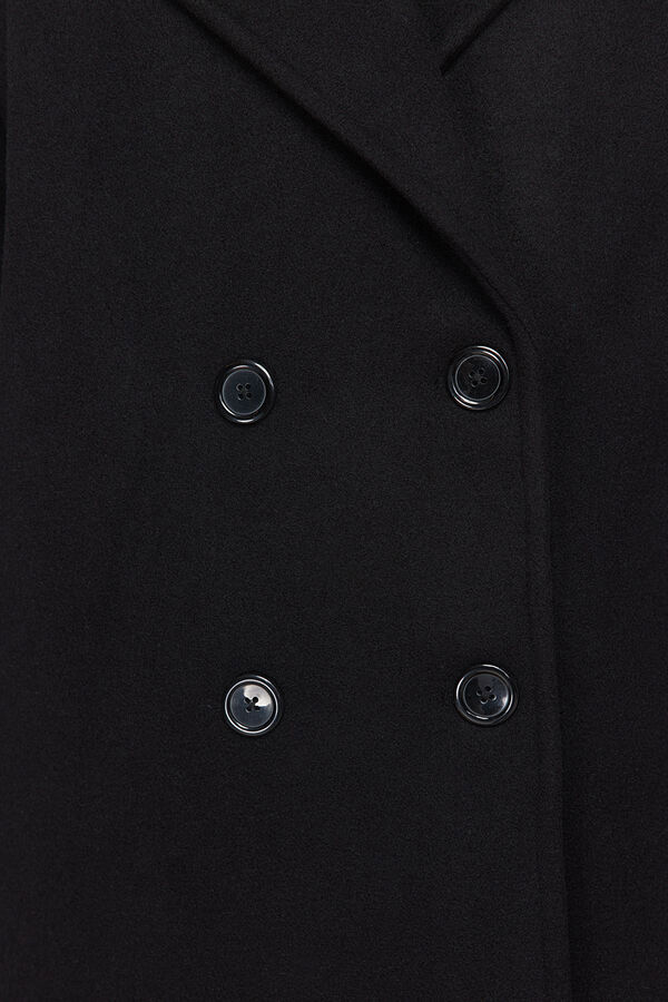Trendyol Abrigo largo oversize negro