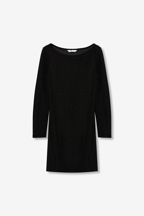 Tiffosi Young Metallic open back dress grey