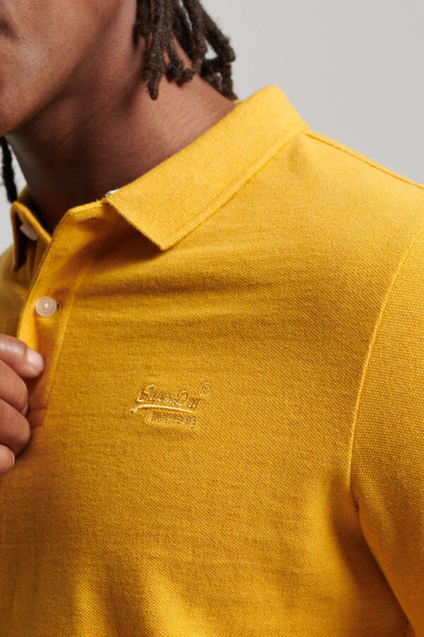 Springfield Classic Superdry Piqué Polo Shirt arany