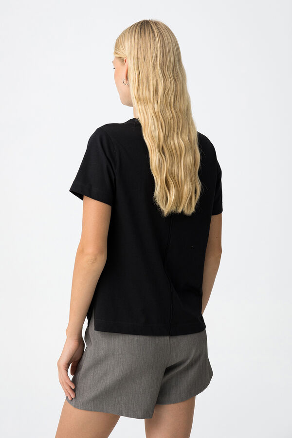 Tiffosi T-shirt com Aplica&ccedil;&otilde;es preto