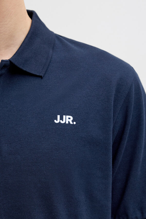 JJ REBEL Regular fit polo shirt Plava