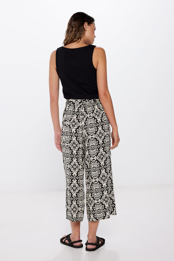 Springfield Printed flowing culottes grey mix