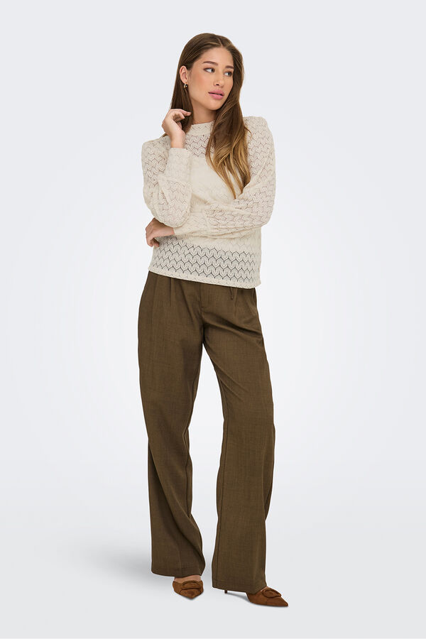 JDY Lace blouse grey