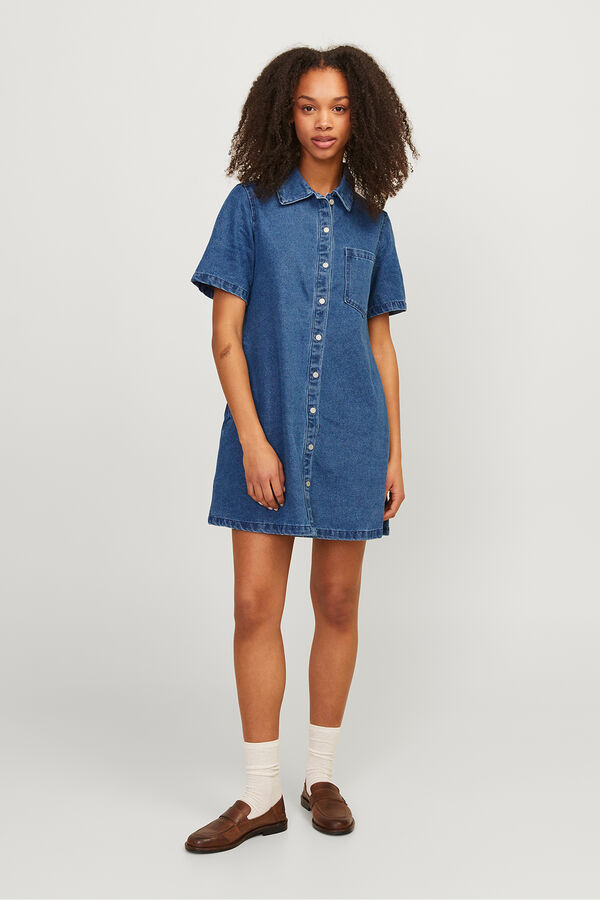 Jack & Jones Vestido denim corto azul