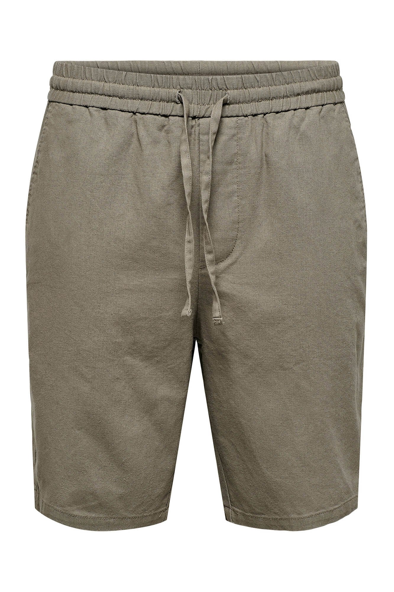 Only & Sons Leinen-Bermudas