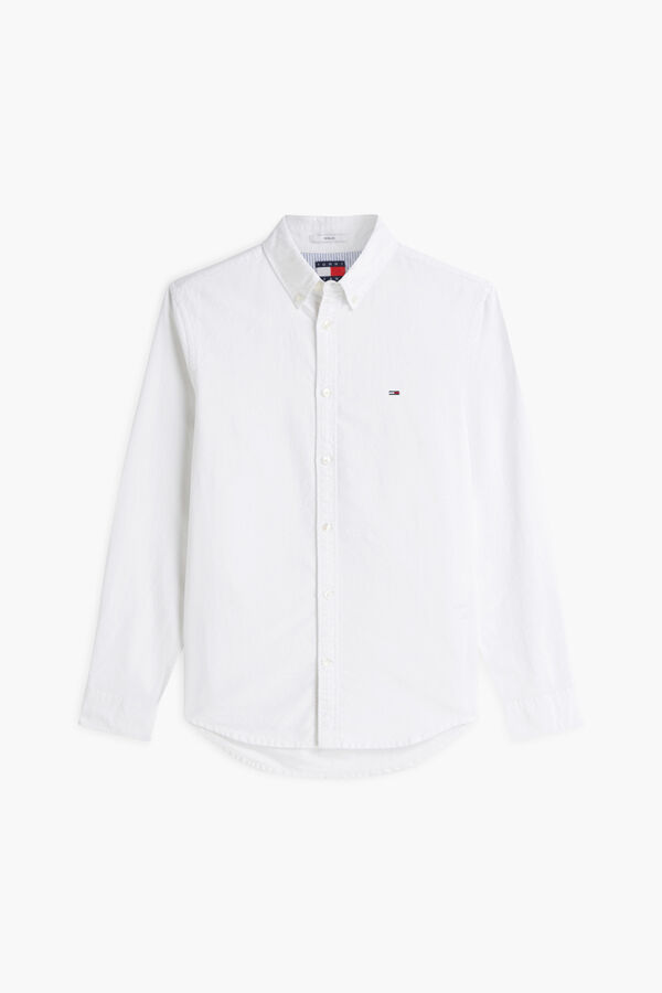 Tommy Jeans Oxford regular fit shirt white