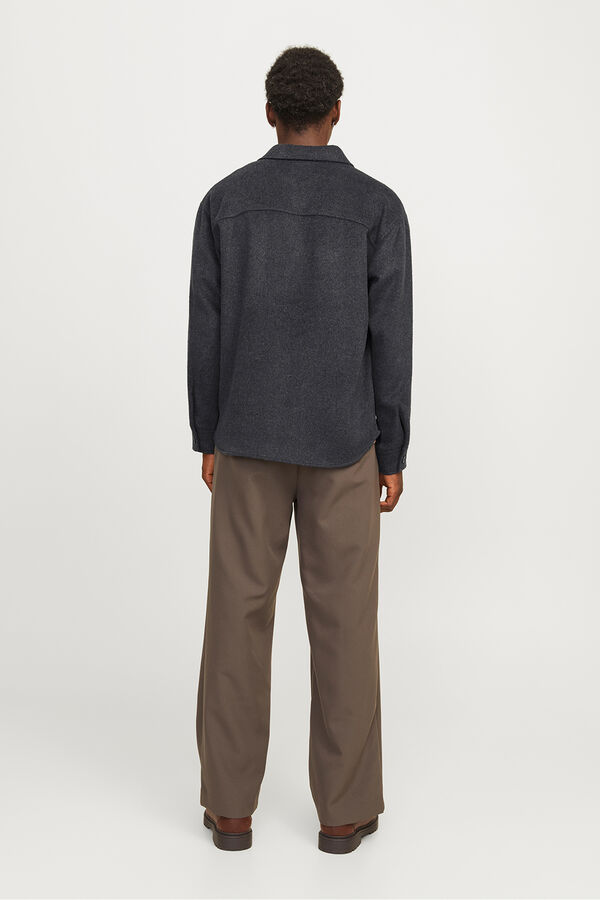 Jack & Jones Sobrecamisa de sarja preto