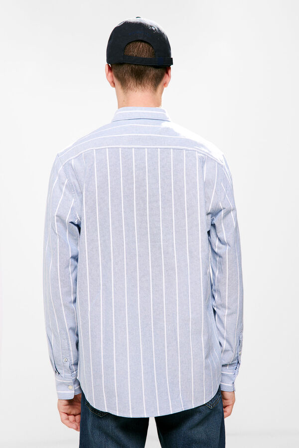 Springfield Striped Oxford shirt  bluish