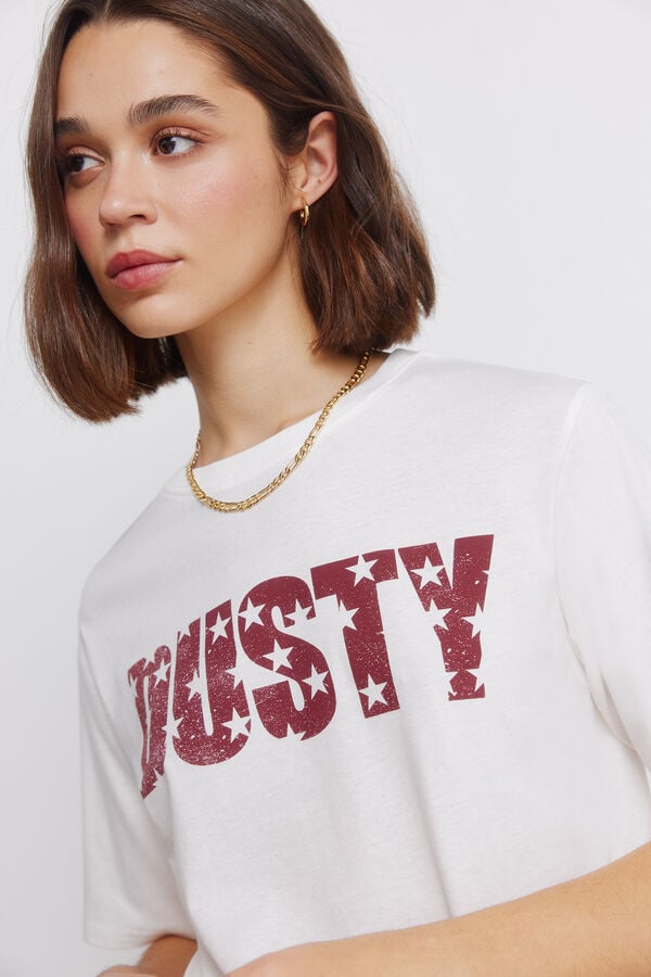 Springfield Dusty ribbed neck T-shirt brown