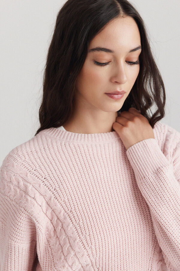 Springfield Chenille braided jumper pink