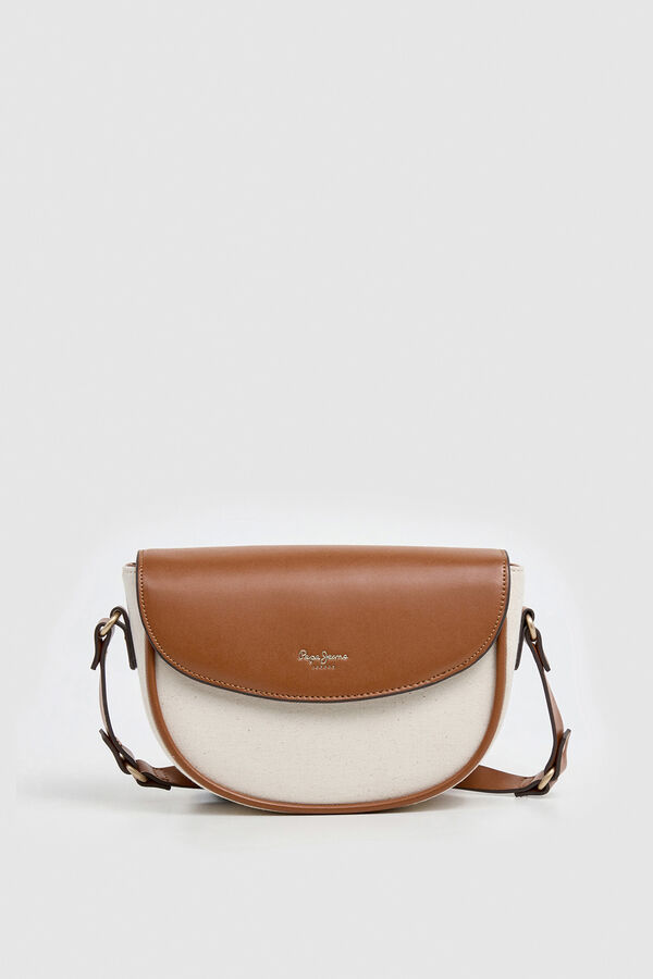 Pepe Jeans Flap closure bag nude
