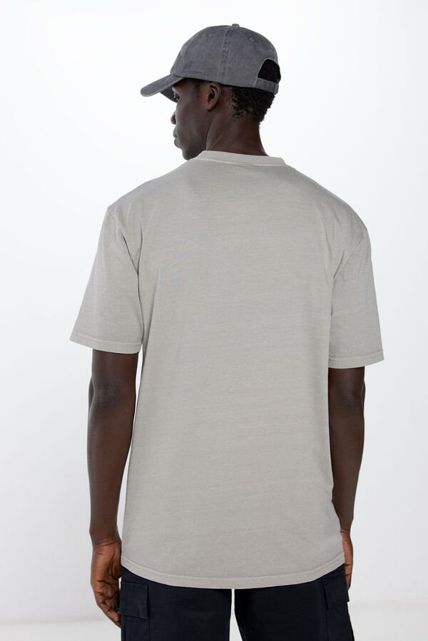 Springfield T-shirt lavada com logo cinza