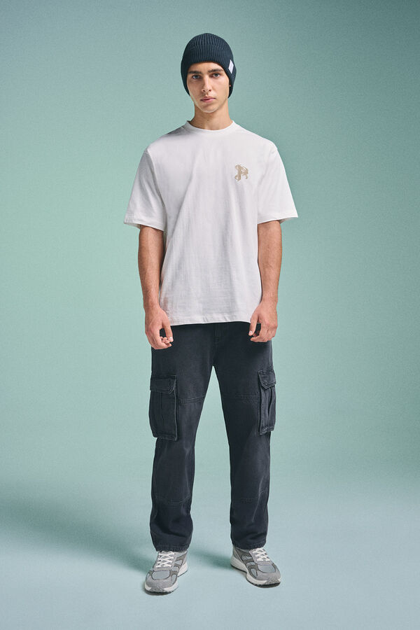 Springfield Pedri X Springfield black cargo jeans grey