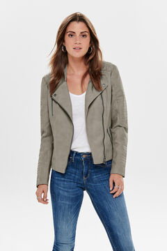 Springfield Women's biker jacket with zip fastening gray