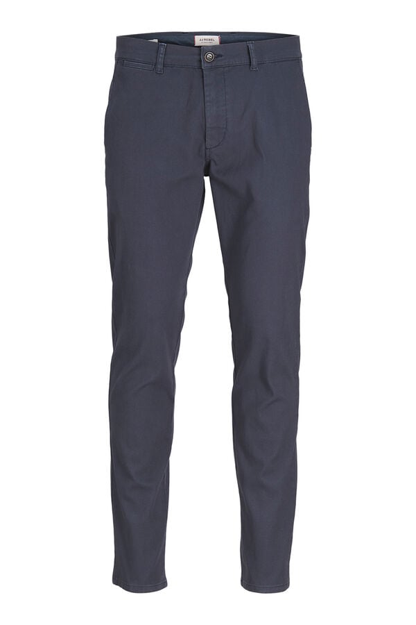 JJ REBEL Slim Fit Chinohose Blau