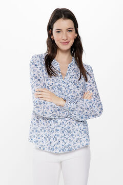 Springfield Blusa Plisados Estampada estampado