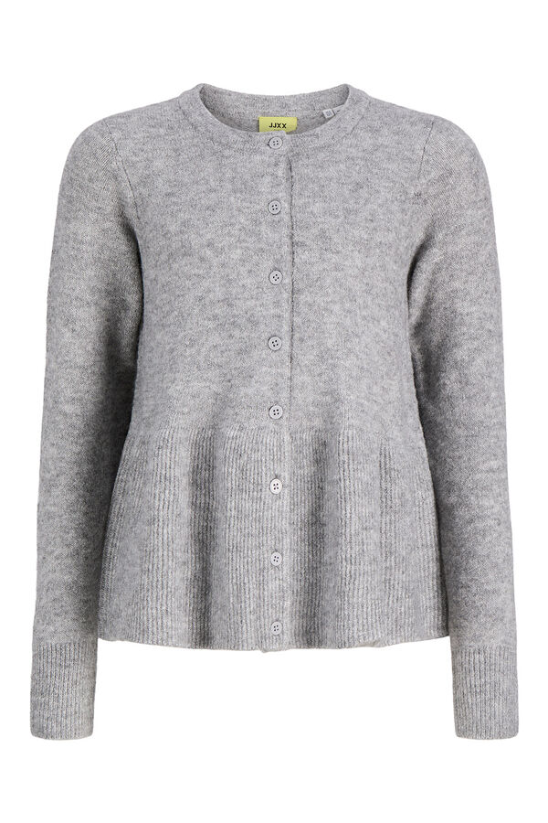 Jack & Jones Girl Round neck slim fit cardigan grey
