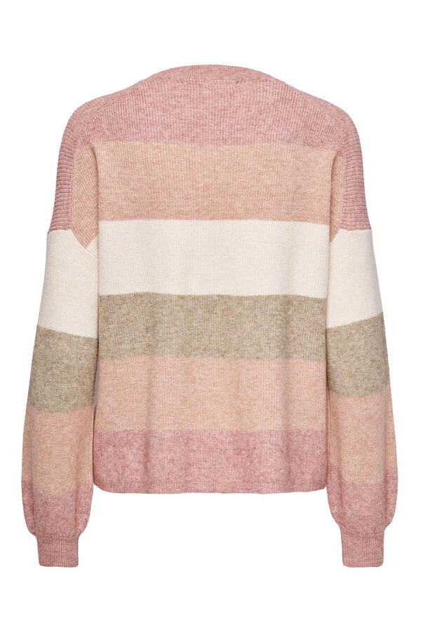 Springfield Striped knit jumper pink