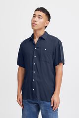 Blend Camisa de manga curta azul