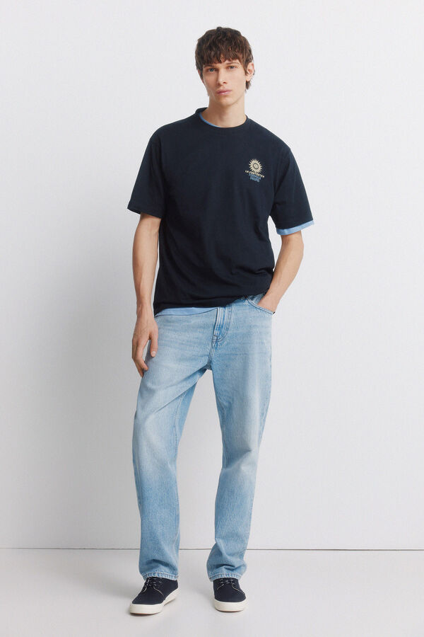 Springfield T-shirt FANTASTIC blue