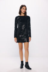 Springfield Short sequinned dress black