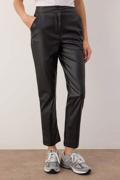 Trendyol Pantal&oacute;n efecto piel de tiro alto