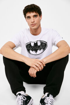 Springfield T-Shirt Batman Logo blanco