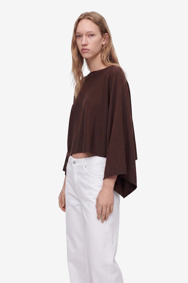 Koton Camisola cropped de gola barco cru