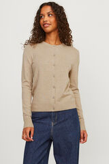 Jack & Jones Cardigan de malha fina simples bege
