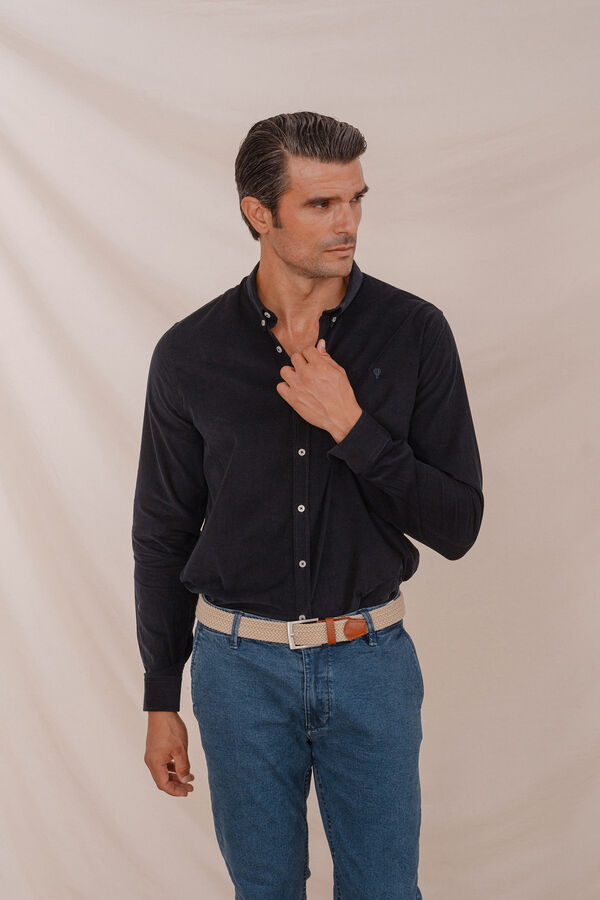 Celopman Camisa Micropana azul