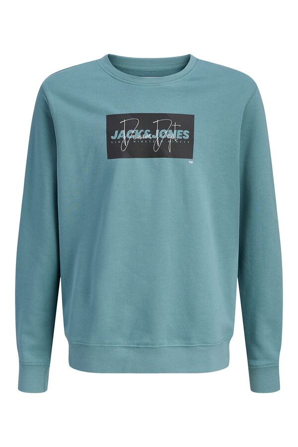 Jack & Jones Junior Square logo sweatshirt blue