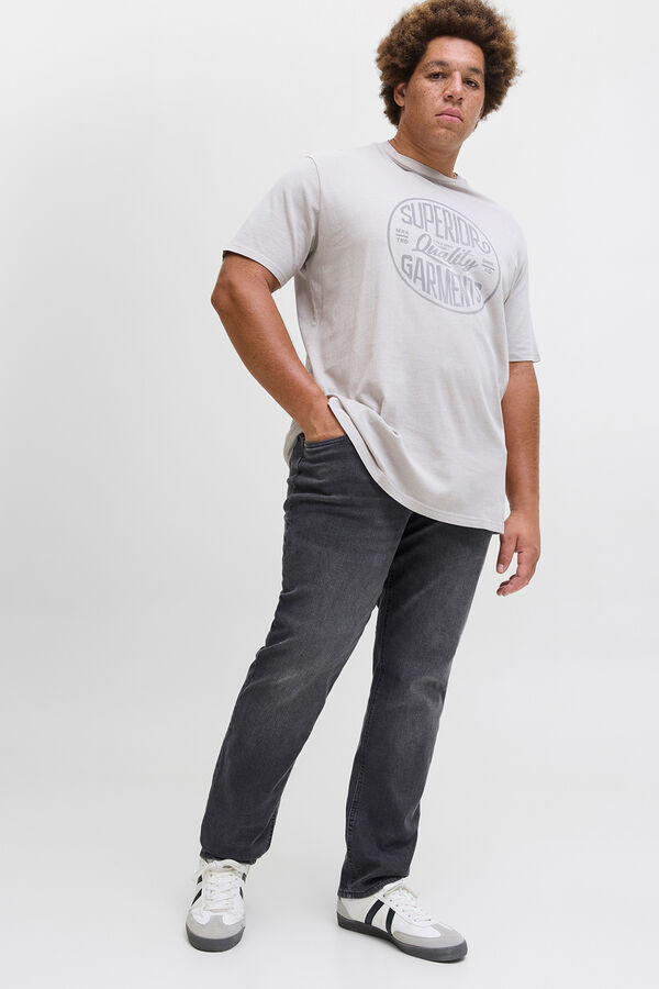 Jack & Jones PLUS Jeans slim fit cinco bolsillos negro