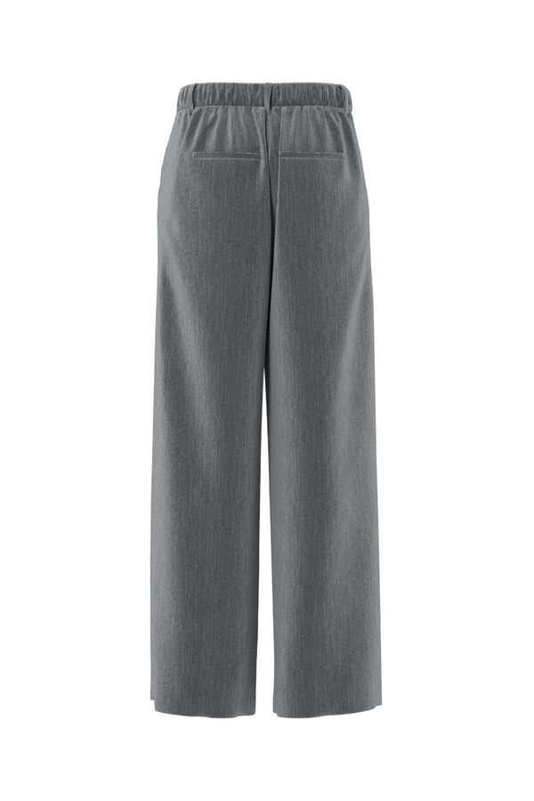 Pieces Pantal&oacute;n traje wide gris