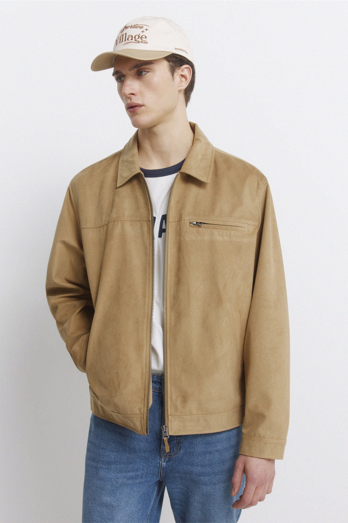 Springfield Faux suede jacket