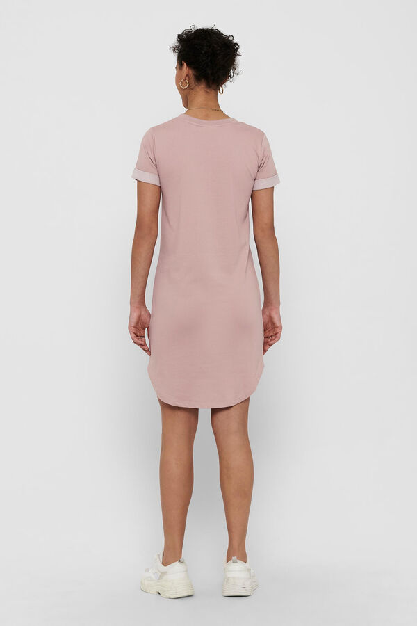 Springfield Short asymmetric dress pink