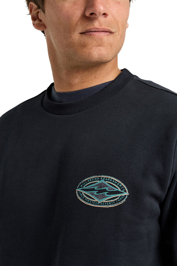 Billabong Sudadera cuello redondo negro