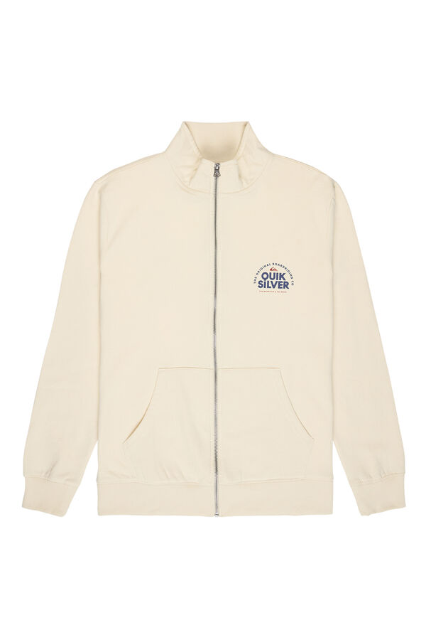 Quiksilver Sudadera con capucha y cremallera blanco