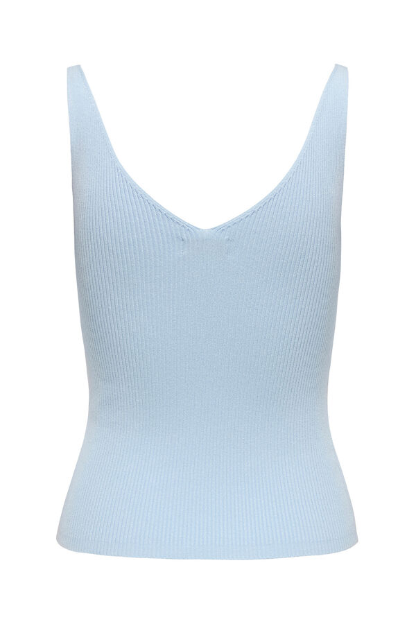 JDY Jersey-knit vest top blue