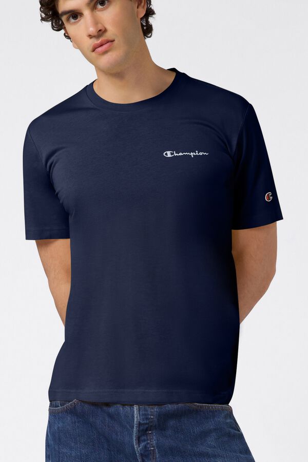 Champion Kurzarm-T-Shirt Blau
