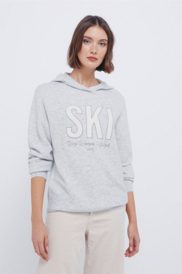 Springfield "Ski" hood jumper grey