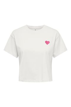 Only Kurzarm-Crop-T-Shirt